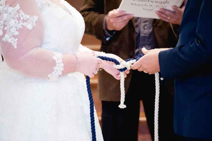 We did a knot tying ceremony