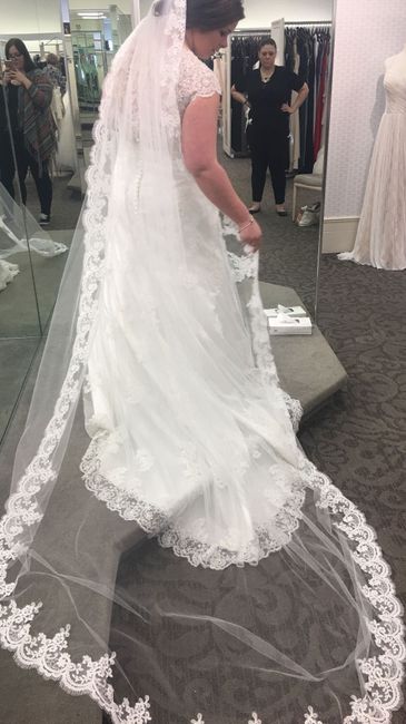 Said yes to the dress! But which veil?