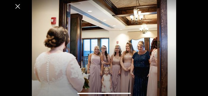 Revealing my dress to bridesmaids - 1