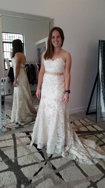 7 fittings later and the dress is finally mine!