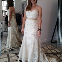 7 fittings later and the dress is finally mine!