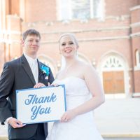 "Just Married" "Thank You" photo props question