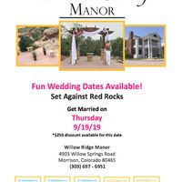 Willow Ridge Manor allows you to bring your own beer. It's set at the foothills of the Rocky Mountai