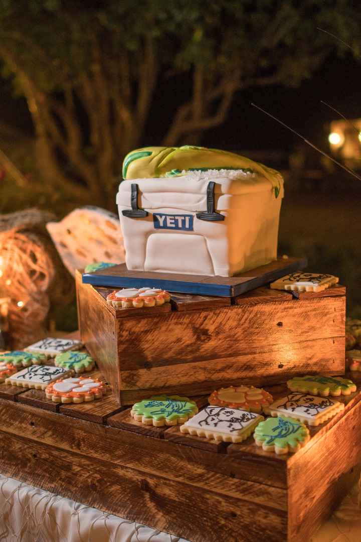 Camouflage rehearsal dinner