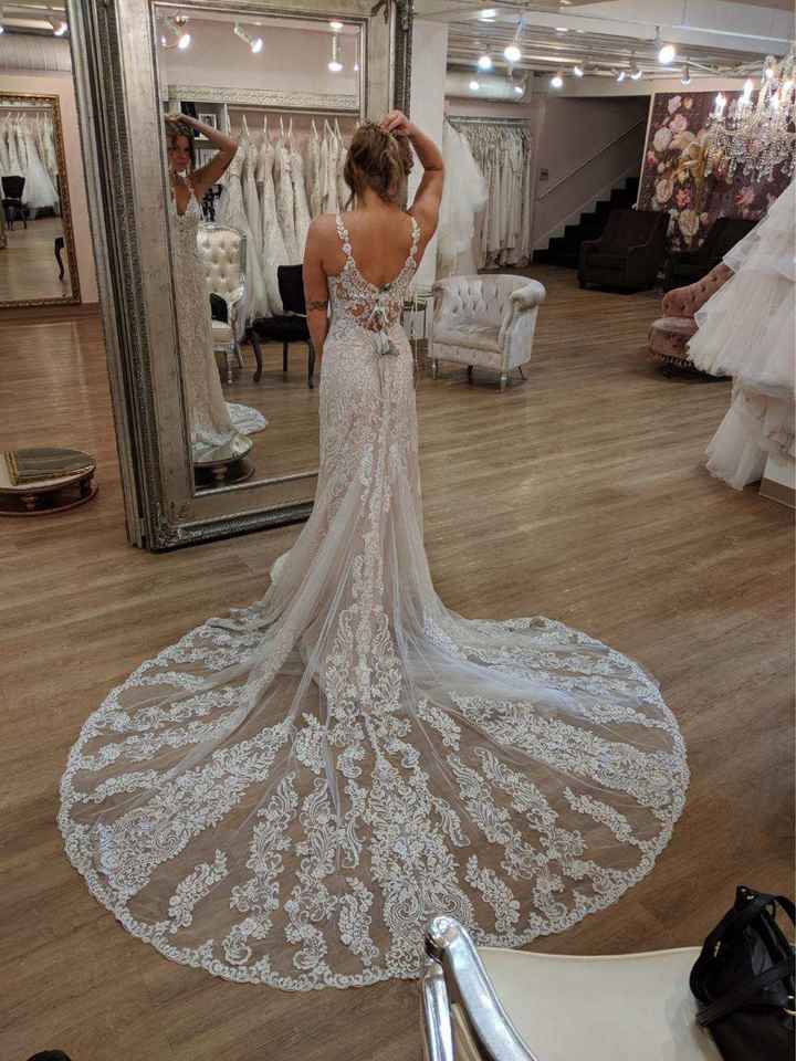 Ivory dress with blush underlay. bp help - 1