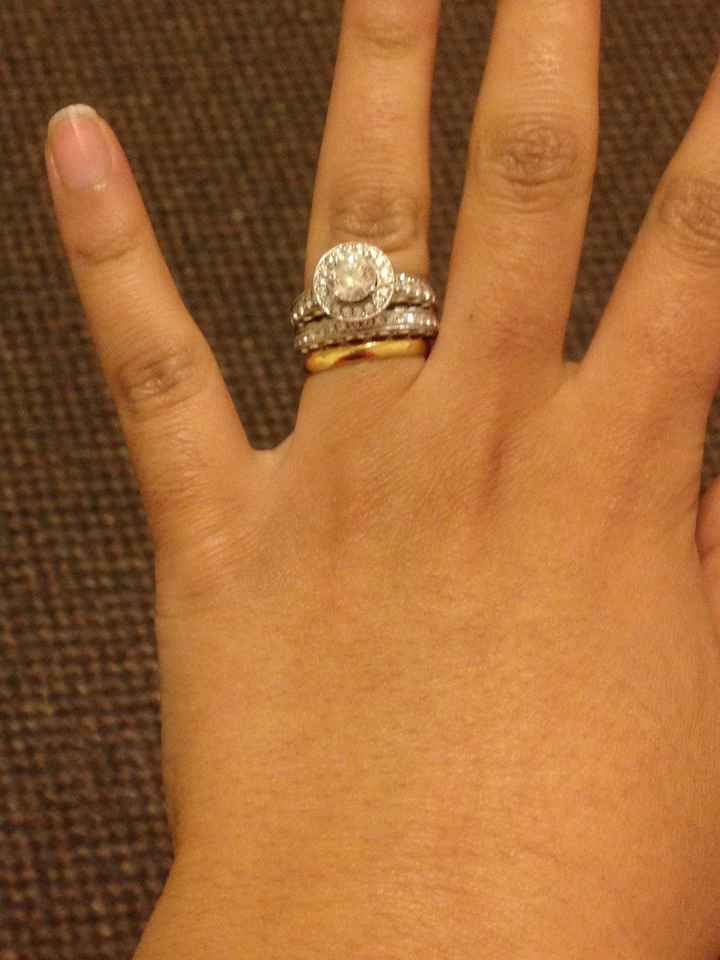 Opinions on white e-ring with gold band