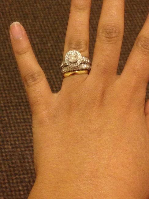 Opinions on white e-ring with gold band