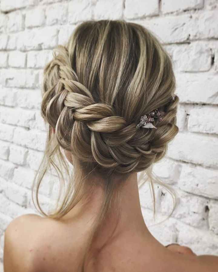 Wedding hair help! I have long hair but the back of my dress is GORGEOUS. Advice welcomed!!