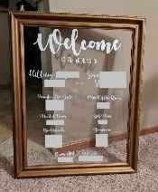 Glass Welcome Sign 