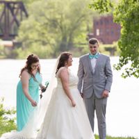 Spraying glitter on a dress - 3