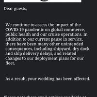 Cruise Wedding Plans Sinking.... - 1