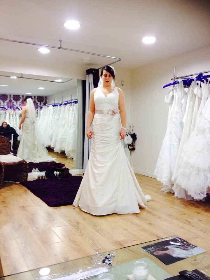 Show me you in your dress versus the model!