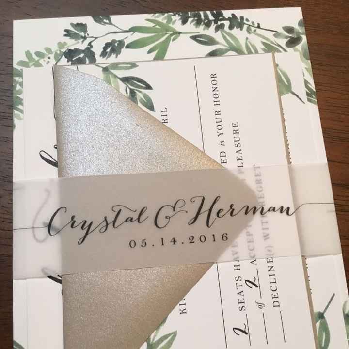 Show me your invitations that you had printed from an online printer!