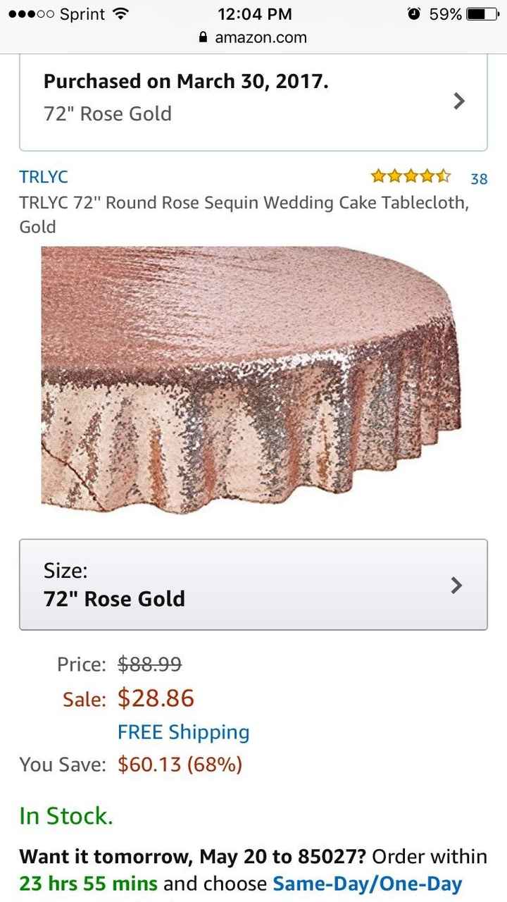 HELP! Looking For Sparkly tablecloths to rent