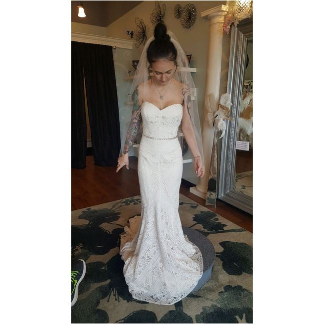 Let's show off our dresses.