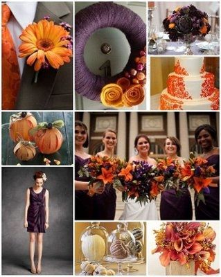Fall wedding need color idea's or pics
