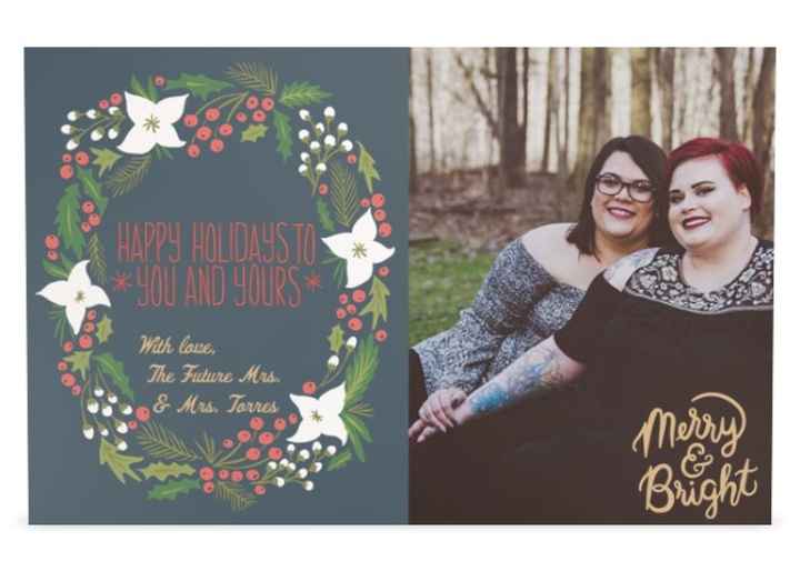 Engagement Photos on Holiday Cards!
