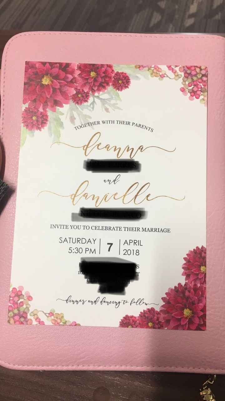  Our invites came! - 1