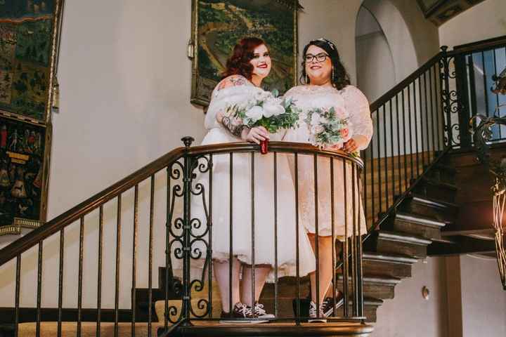 In a vintage mansion, we loved these stairs!