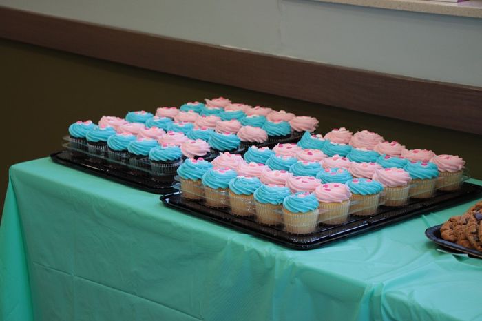 These were supposed to be pink and teal lol! They ended up looking like they were meant for a baby s