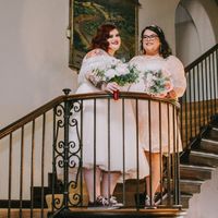 In a vintage mansion, we loved these stairs!