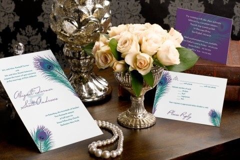 Peacock Theme Invitations