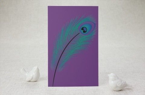 Peacock Theme Invitations