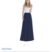  Two toned bridesmaid dress - 1