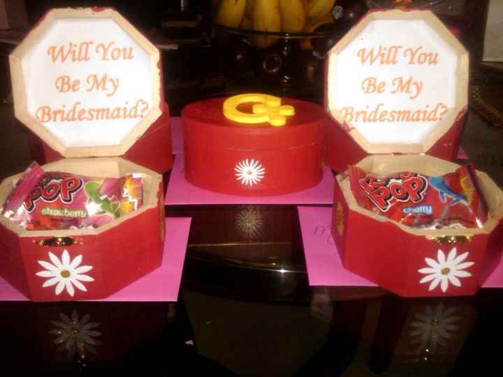 How did you ask your bridesmaids?