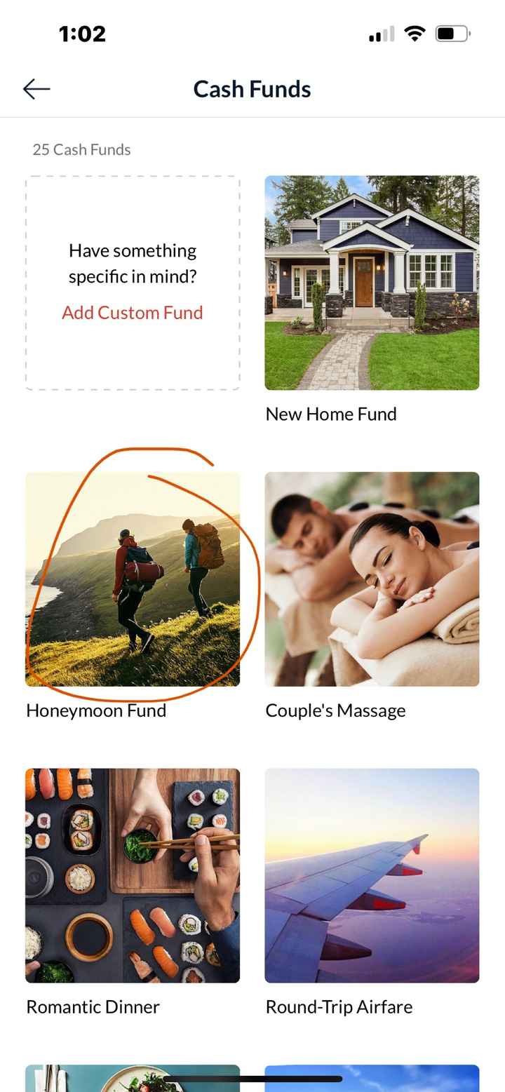 Honeymoon registry - 1