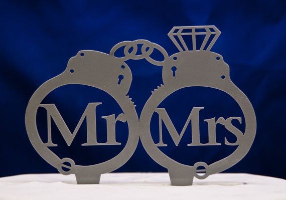 Police cake topper