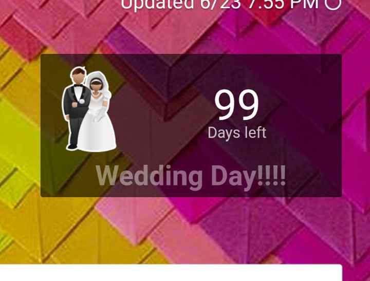 Wedding Countdown on X: 29 days until the Wedding represented by