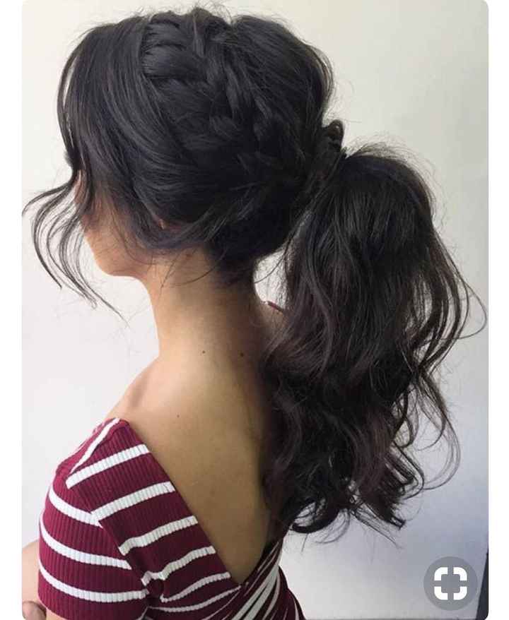 Hairstyle for wedding day. - 2
