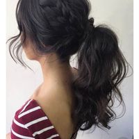 Hairstyle for wedding day. - 2