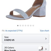 Blue Block Heels - 1