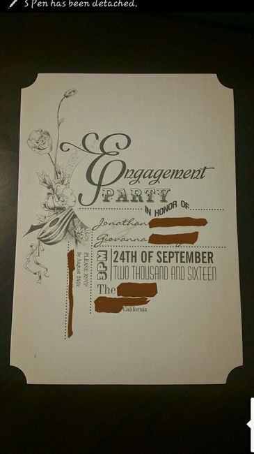Engagement Party Invites!