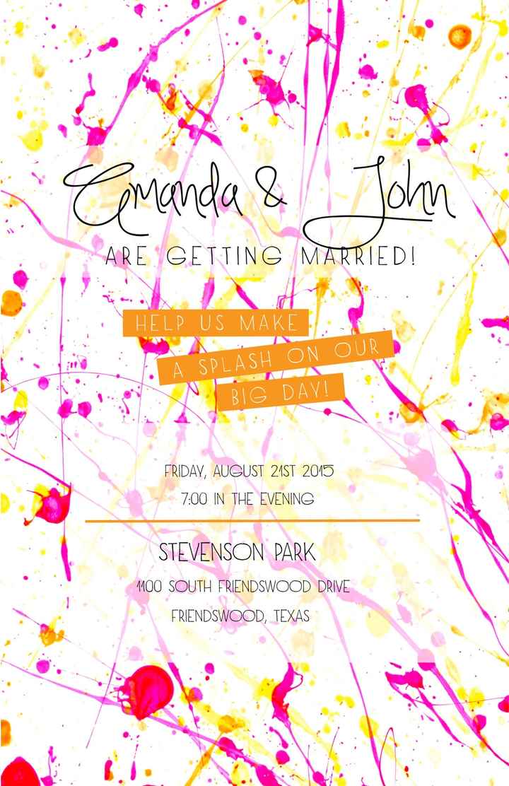 DIY invitations yes or no?