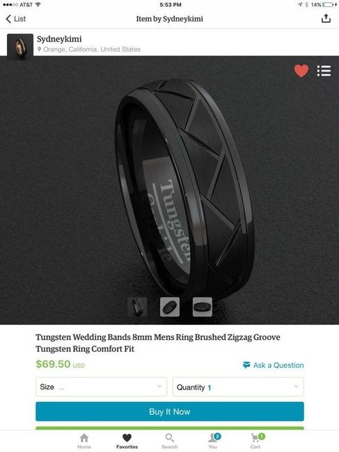 What types of metal is your fiance(e)s wedding band?