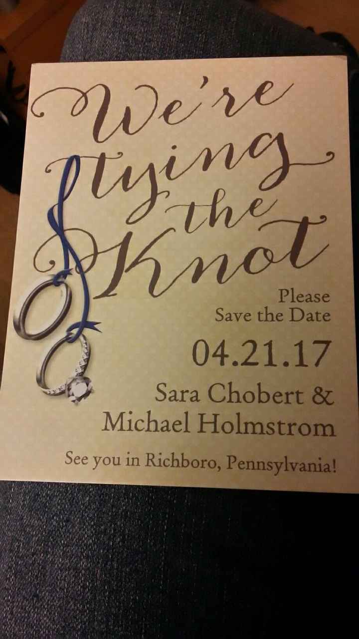 Save the Dates - Picture vs. No Picture