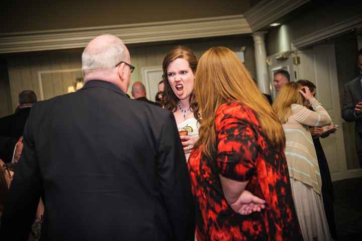 Show me the most awkward photo taken at your wedding!