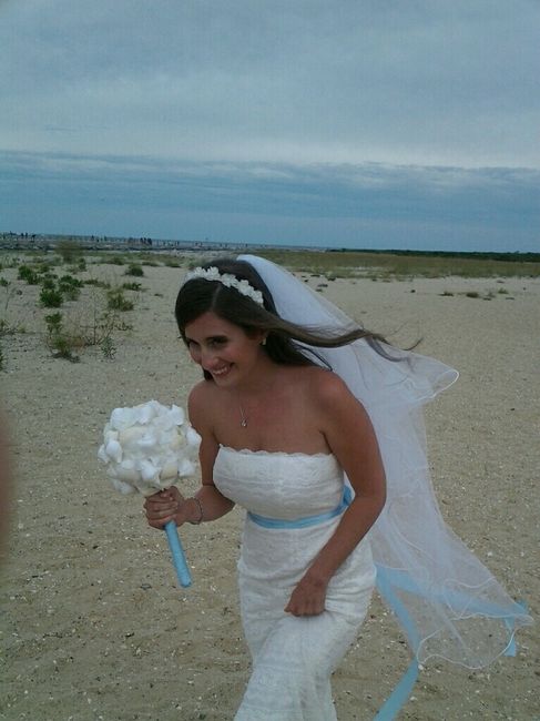 Bridal bouquet with seashells