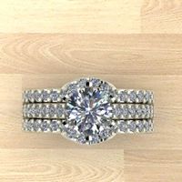 Desperately need photos of contoured engagement rings with classic bands!!!1 - 1