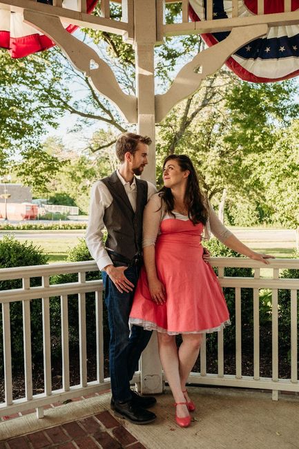In the gazebo