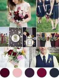 navy blue, burgundy, blush