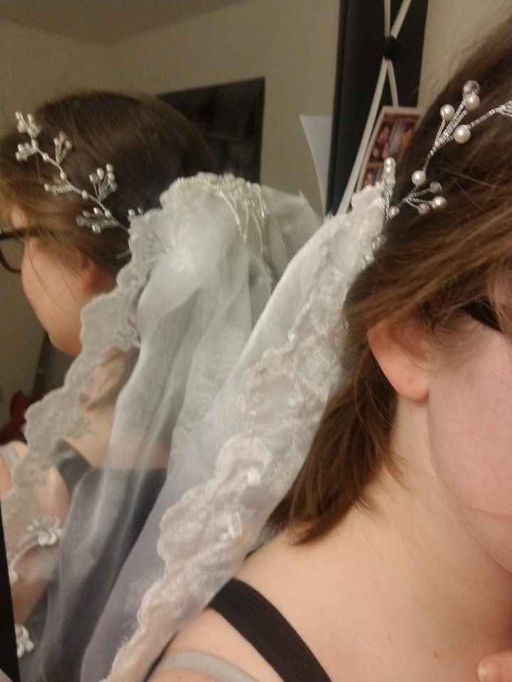 close up on beading on the comb