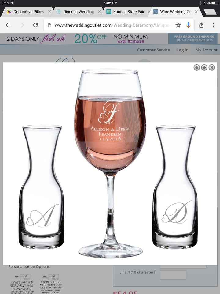 Unity wine ceremony *paging Celia!*