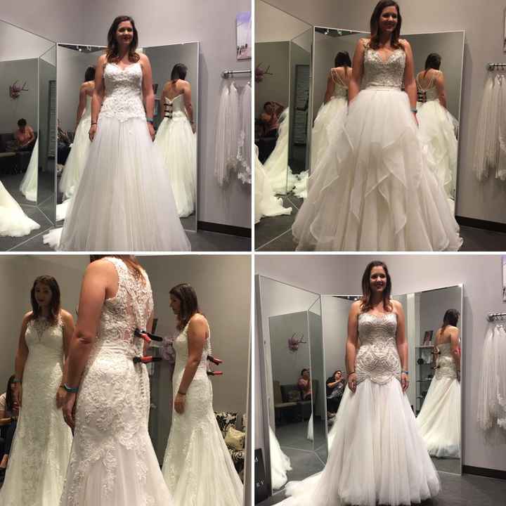 What was your least favorite wedding dress on you?