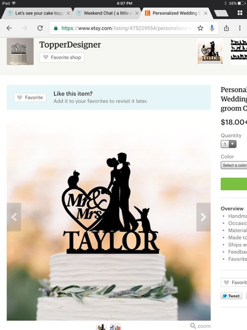 Let's see your cake topper!