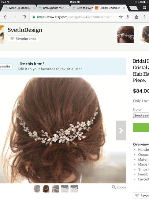 Let's talk wedding hair combs!