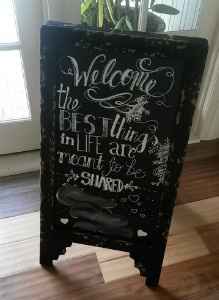 Rent Chalkboard Signs and Easels  - Any Good vendors that do the writing too??